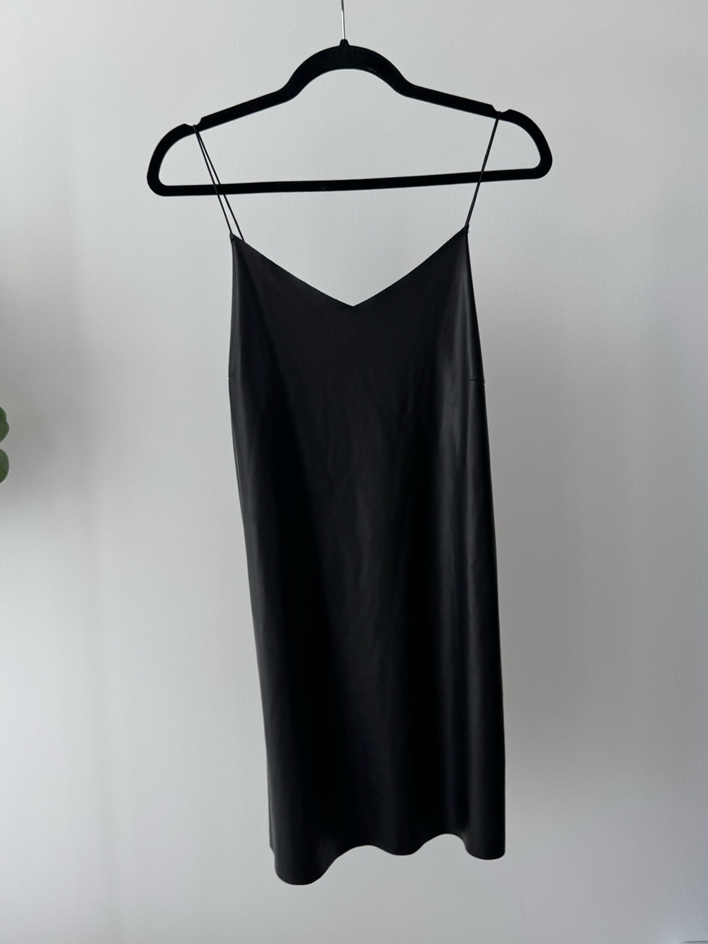Leather Black Short Dress